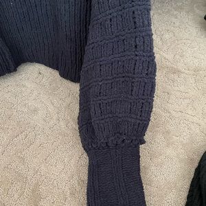 Free people black turtle neck sweater